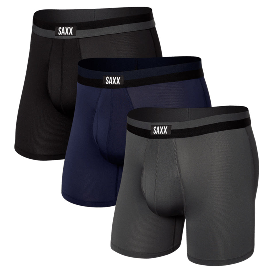 Sport Mesh Boxer Brief Fly 3Pk