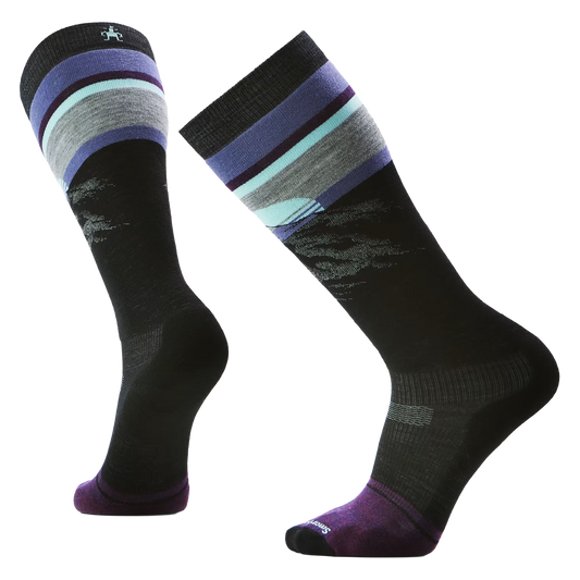 Snow Targeted Cushion Mountain Sunrise OTC Sock 2026