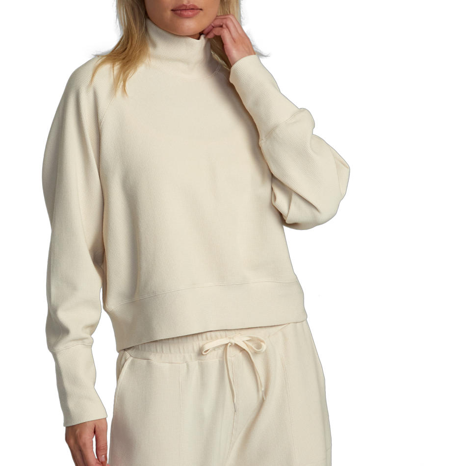 Sofie Waffle Mock Neck Sweater