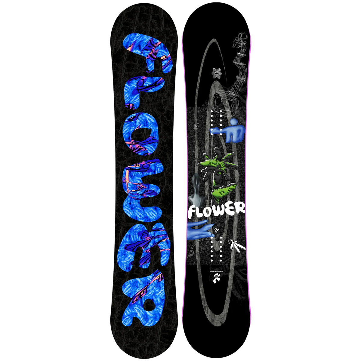 Flower Strange & Paranormal Black Snowboard