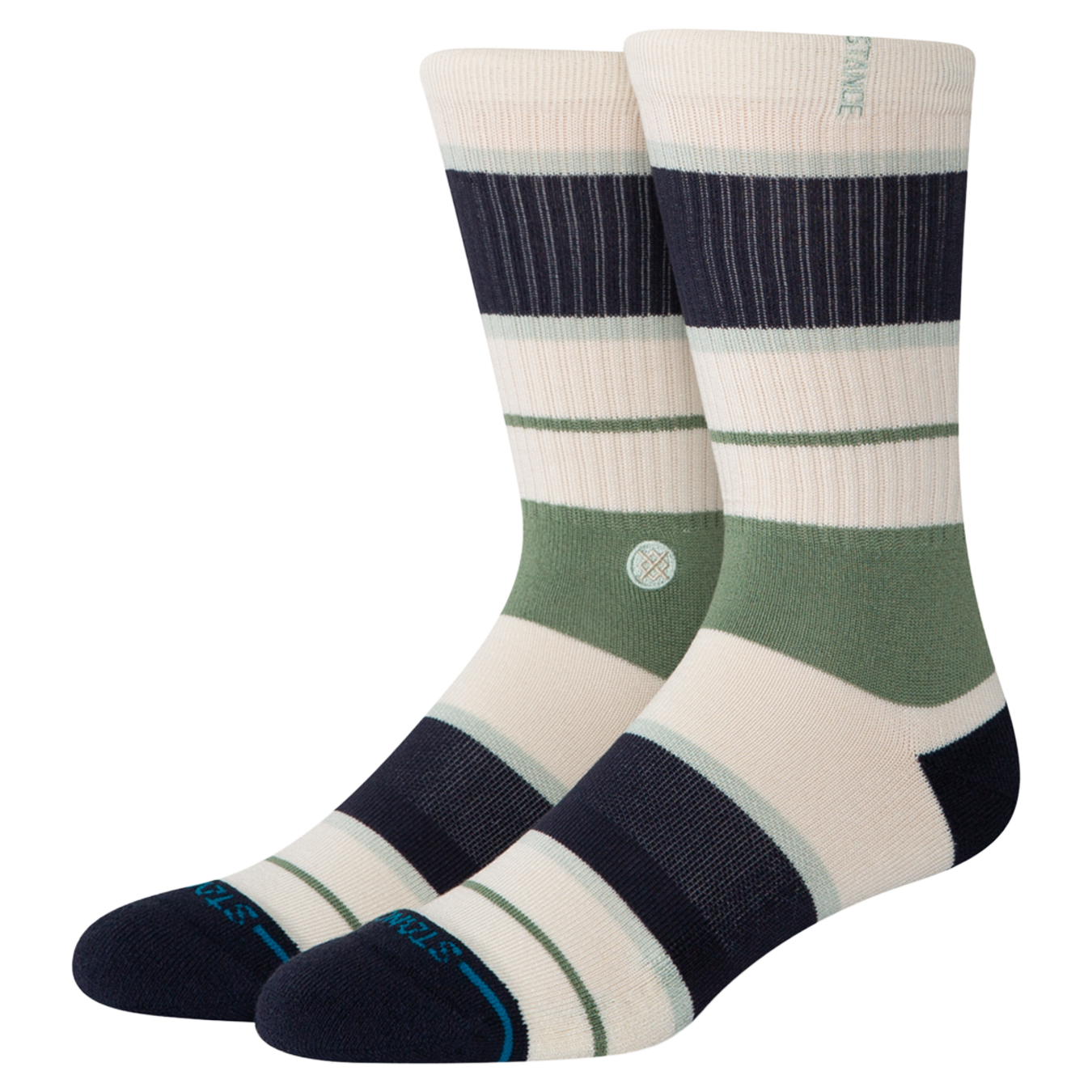 Striped Delt Crew Sock