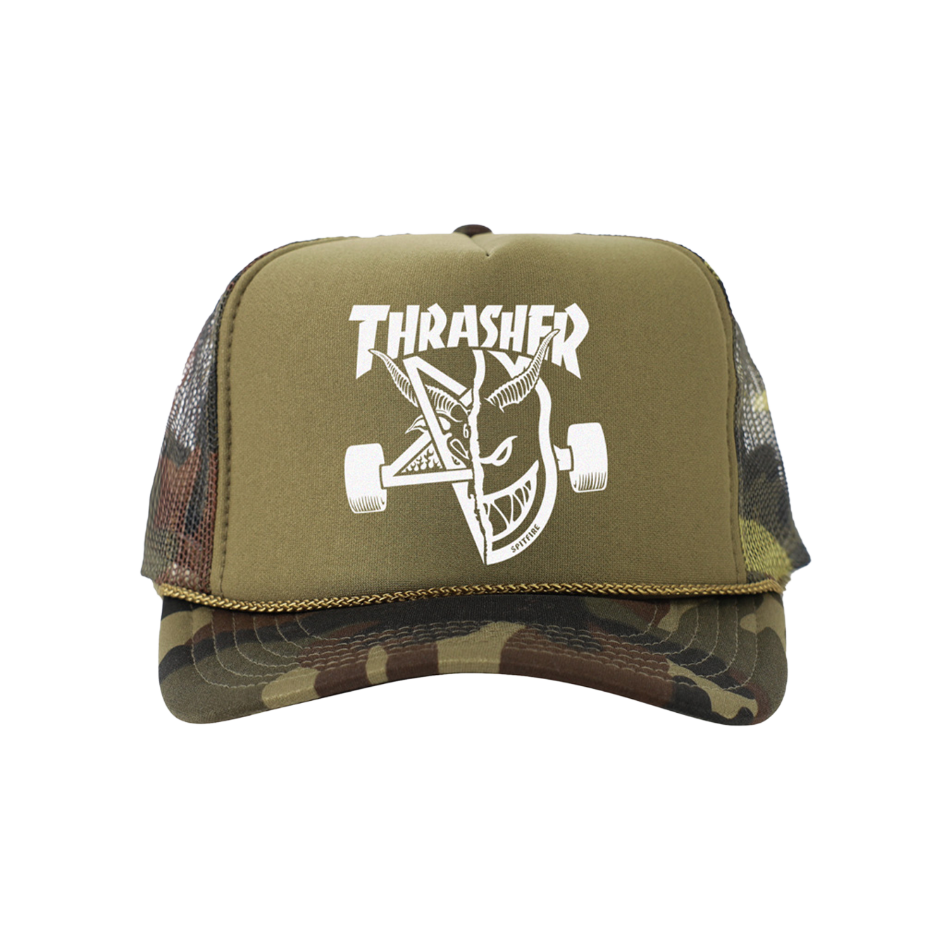 Thrasher X Spitfire Thrash & Burn Trucker Hat