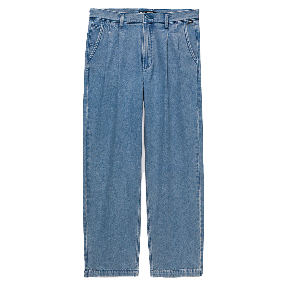 Authentic Chino Loose Tapered Pleated Denim Pant