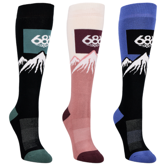 W's Snow Caps Sock 3-Pack