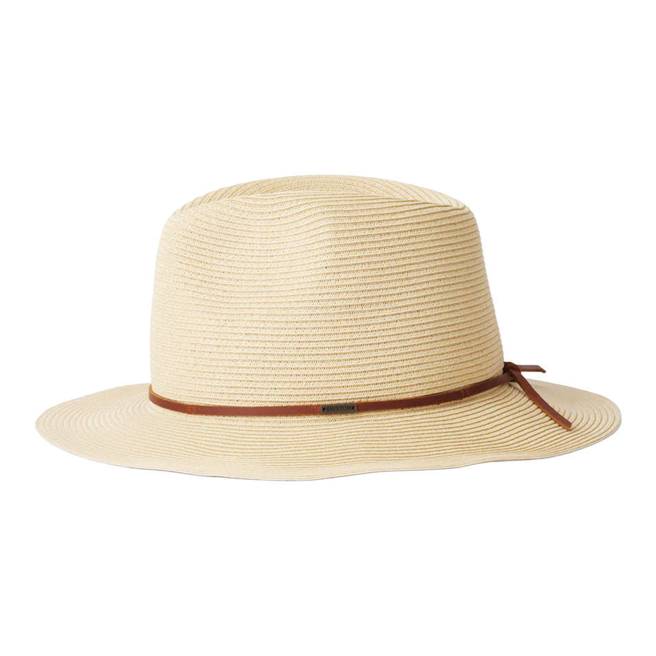 Wesley Straw Packable Fedora Hat 2025