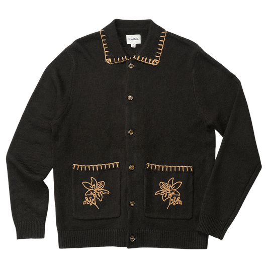 Whip Stitch Button Up Knit L/S Shirt