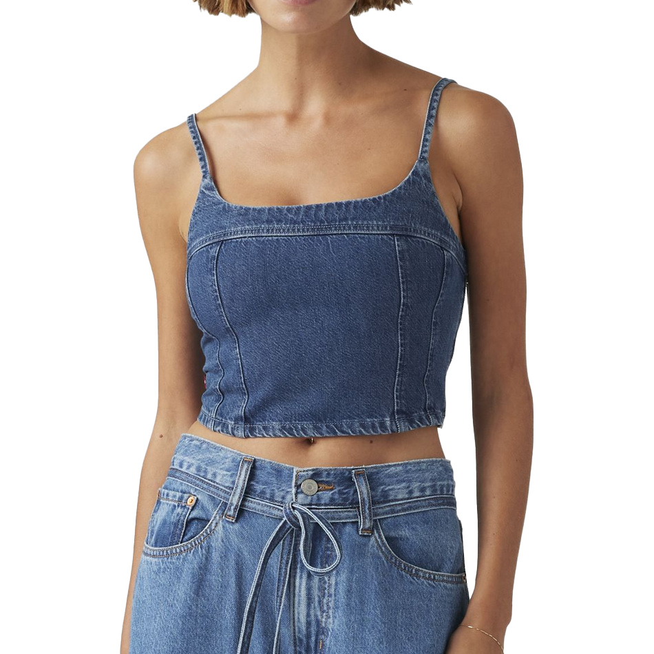 Jadine Denim Cami Tank Top – The Boardroom Jadine Denim Cami Tank Top – The Boardroom