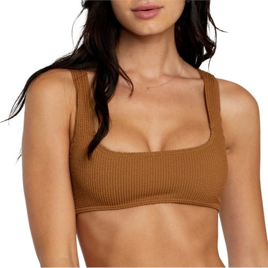 W Grooves Texture Bralette Bikini