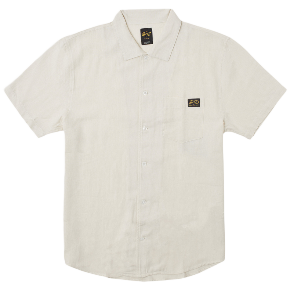 M Day Shift Solid S/S Button-Up