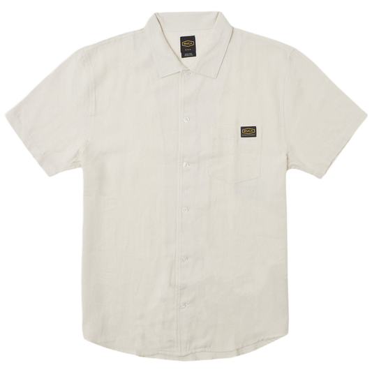 M Day Shift Solid S/S Button-Up