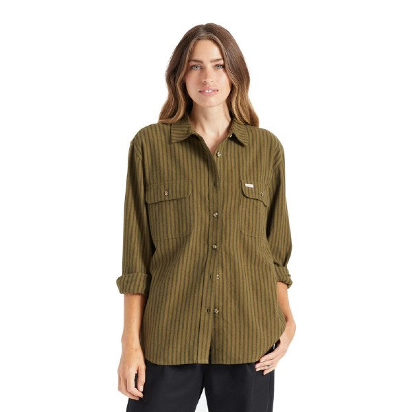 W Bowery BF Flannel L/S Button-Up