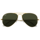 Aviator Large Metal Sunglasses