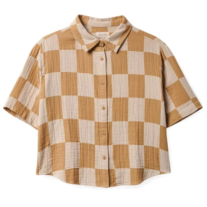 W Mykonos Boxy S/S Button-Up SU23