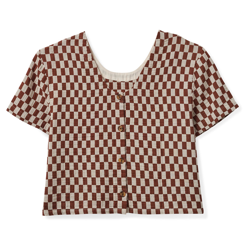 Mykonos Small Check S/S Woven 2024