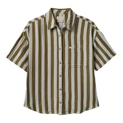 Mykonos Stripe Bf S/S Woven Shirt 2024