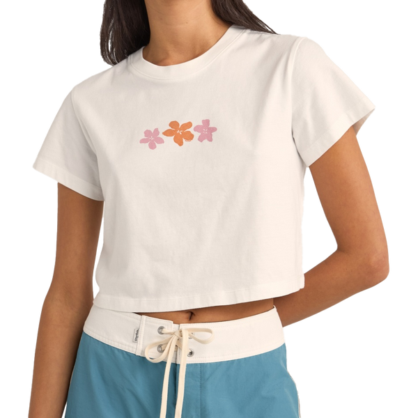 Bora Bora Floral Crop Crew S/S T-Shirt