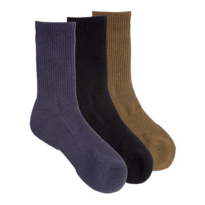 Everyday Crew Three Pack Solid Sock