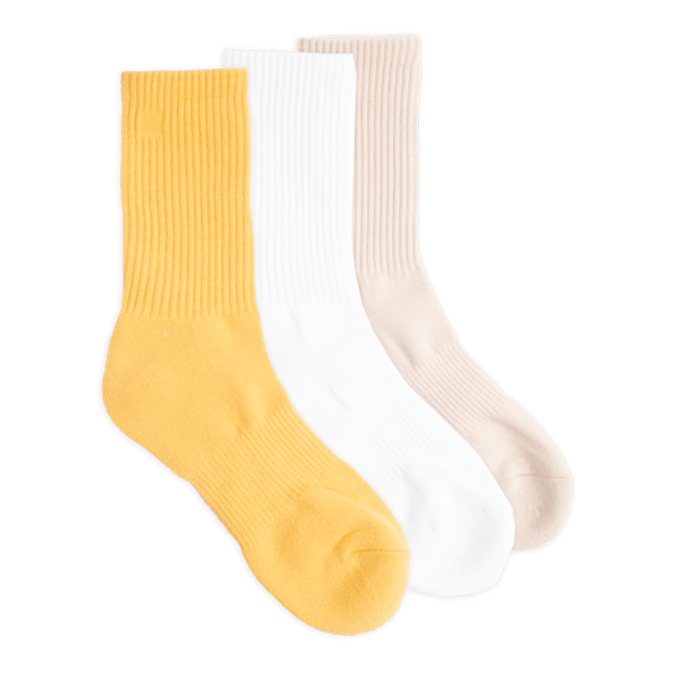 Everyday Crew Three Pack Solid Sock 2024