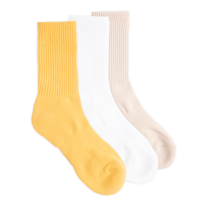 Everyday Crew Three Pack Solid Sock