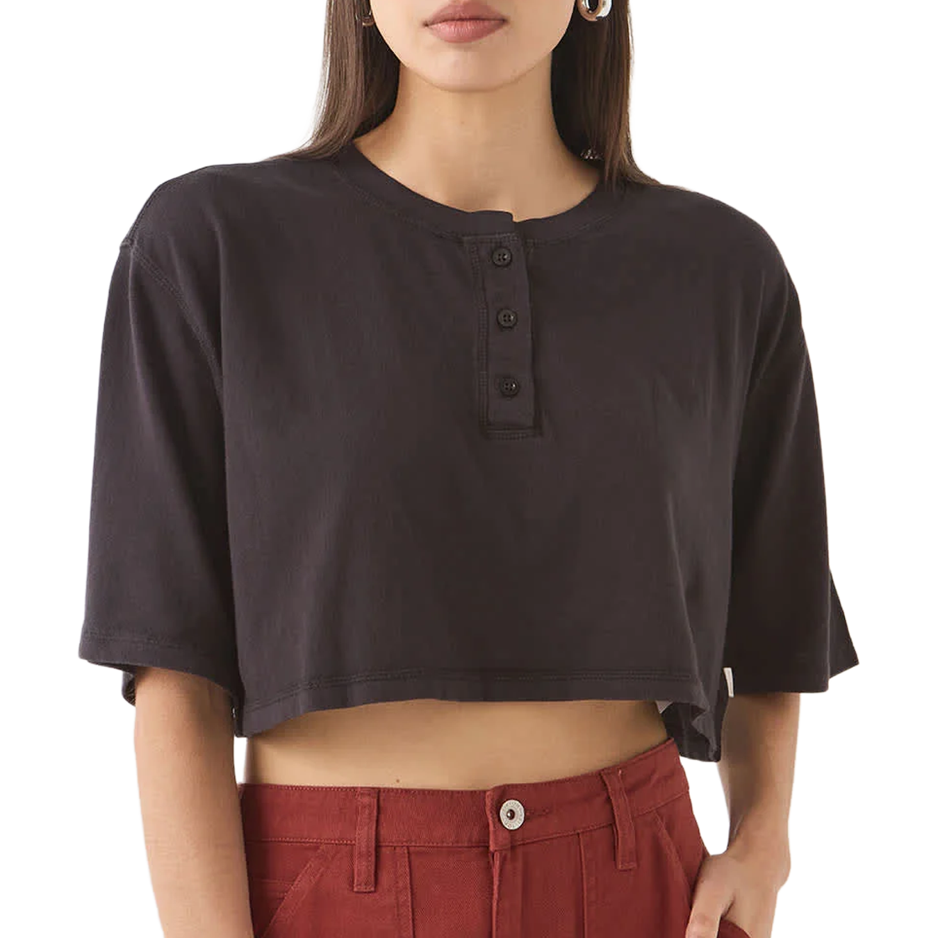 Carefree Organic Gd Cropped He S/S T-Shirt