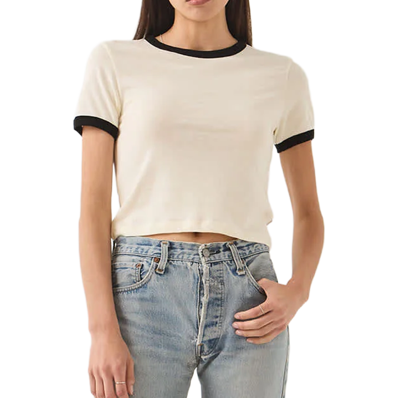 Carefree Organic Gd Ringer S/S T-Shirt