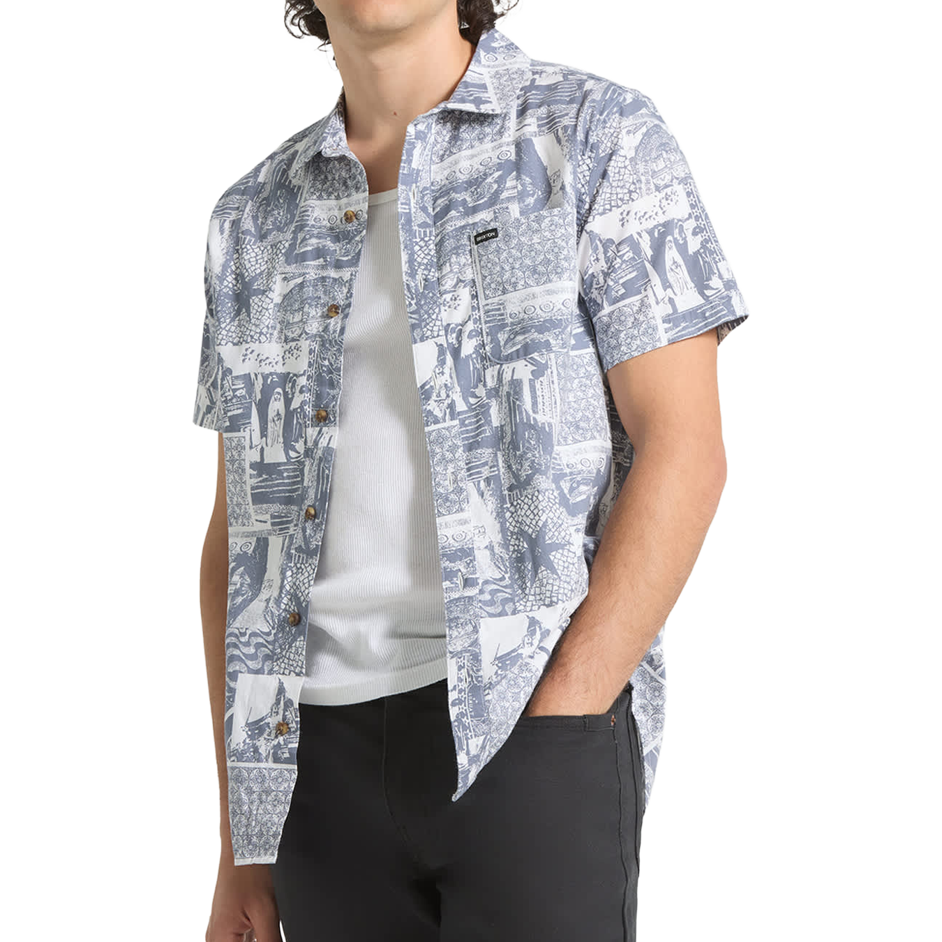 Charter Print Woven S/S