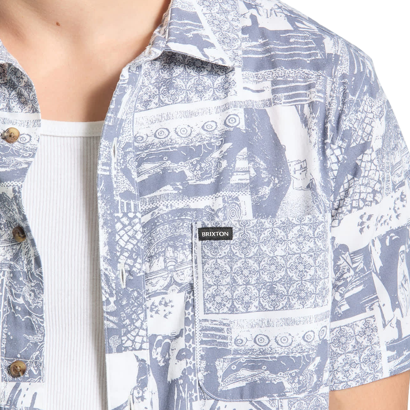 Charter Print Woven S/S