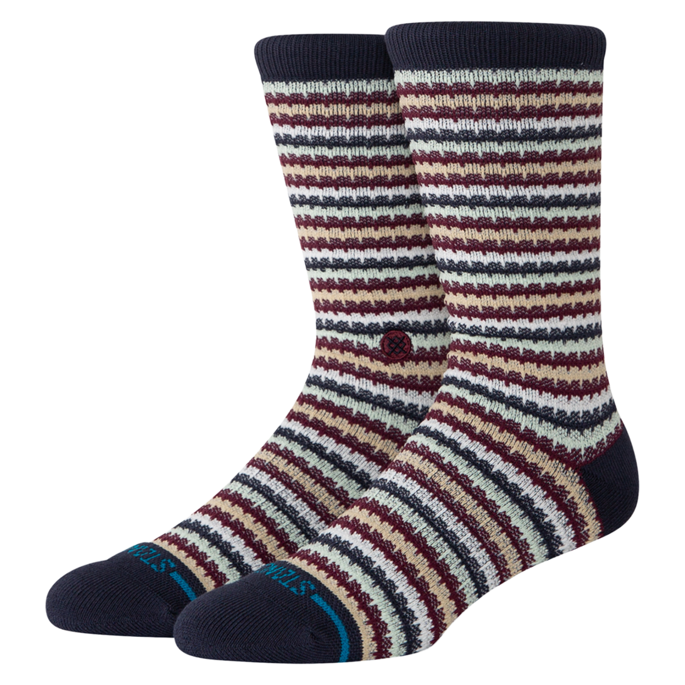 Chiclets Waffle Knit Crew Sock