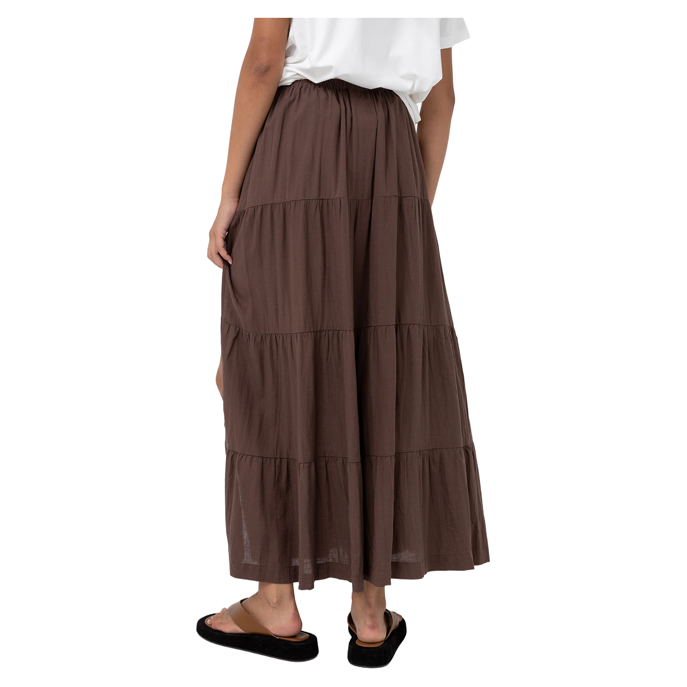 Classic Tiered Maxi Skirt