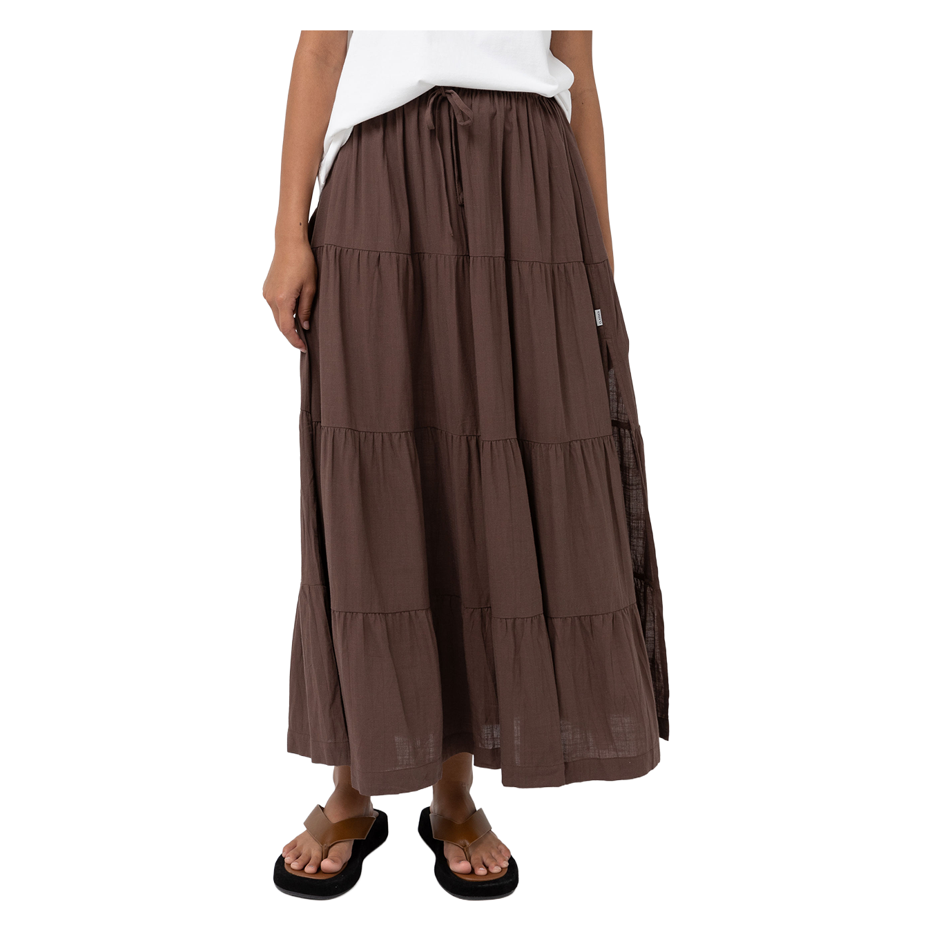 Classic Tiered Maxi Skirt