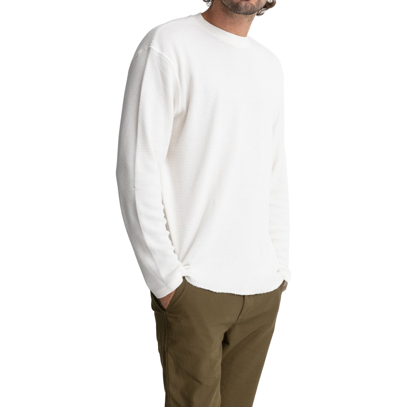 Classic Waffle Knit L/S Top
