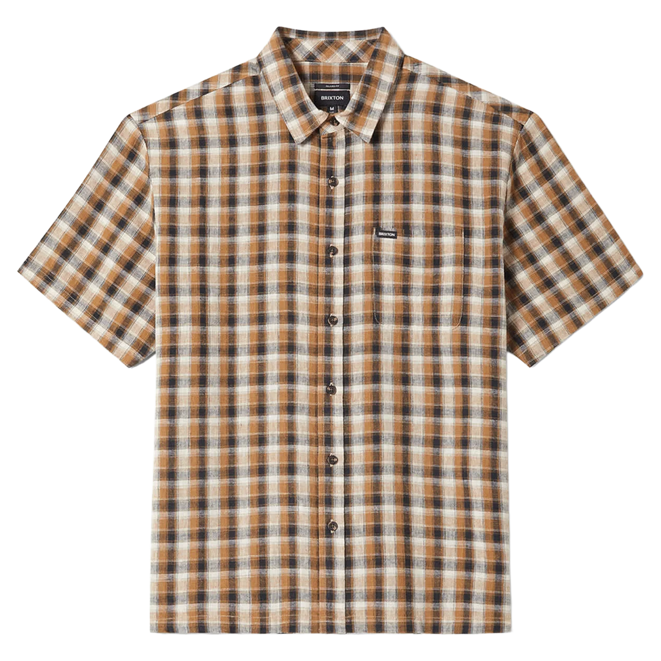 Cru Linen Blend Plaid Woven S/S