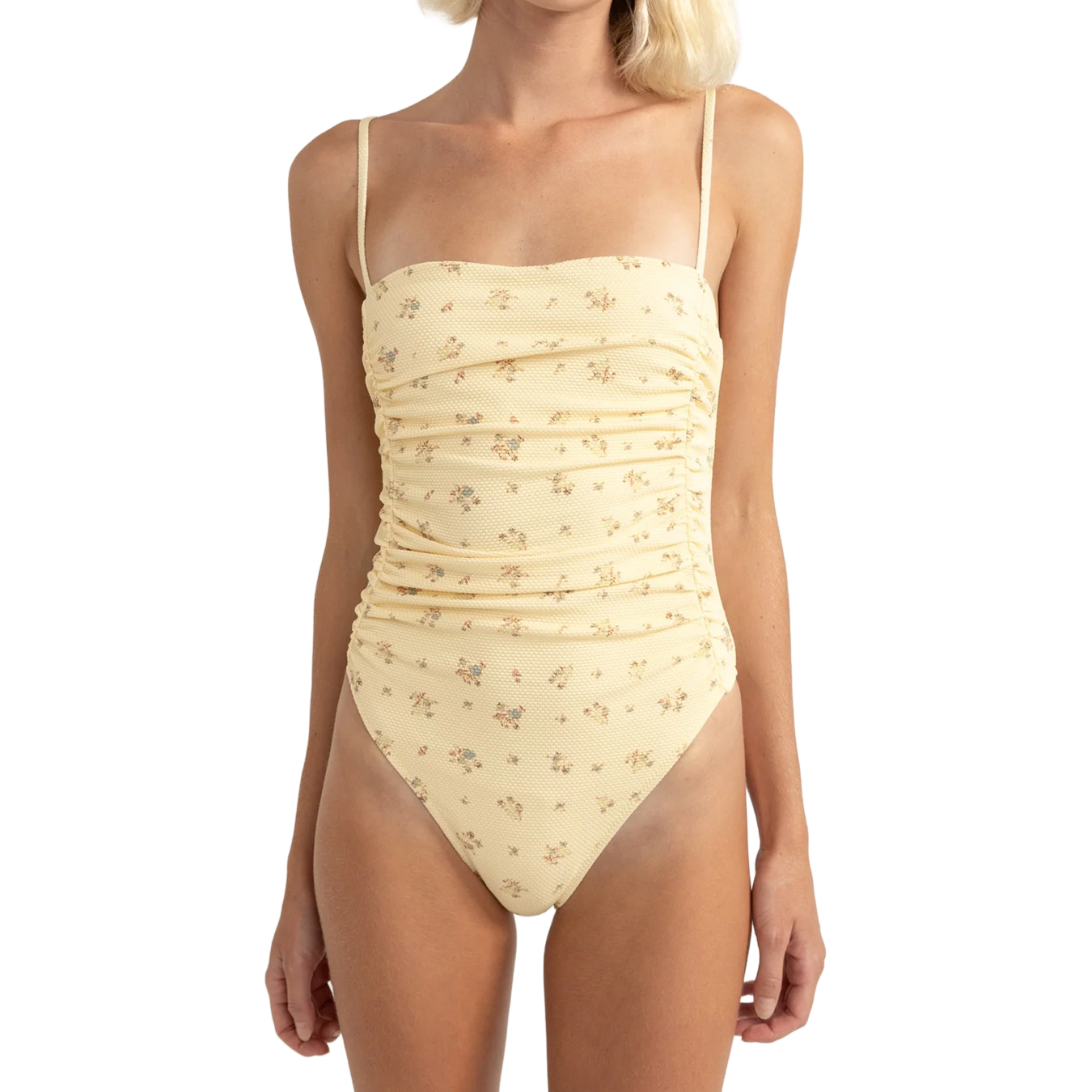 Dahlia Floral Scrunched Side One Piece 2025