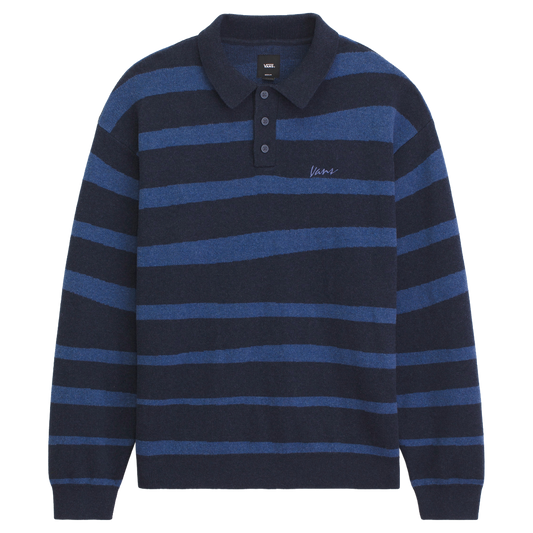 Davis Stripe Sweater Polo Shirt