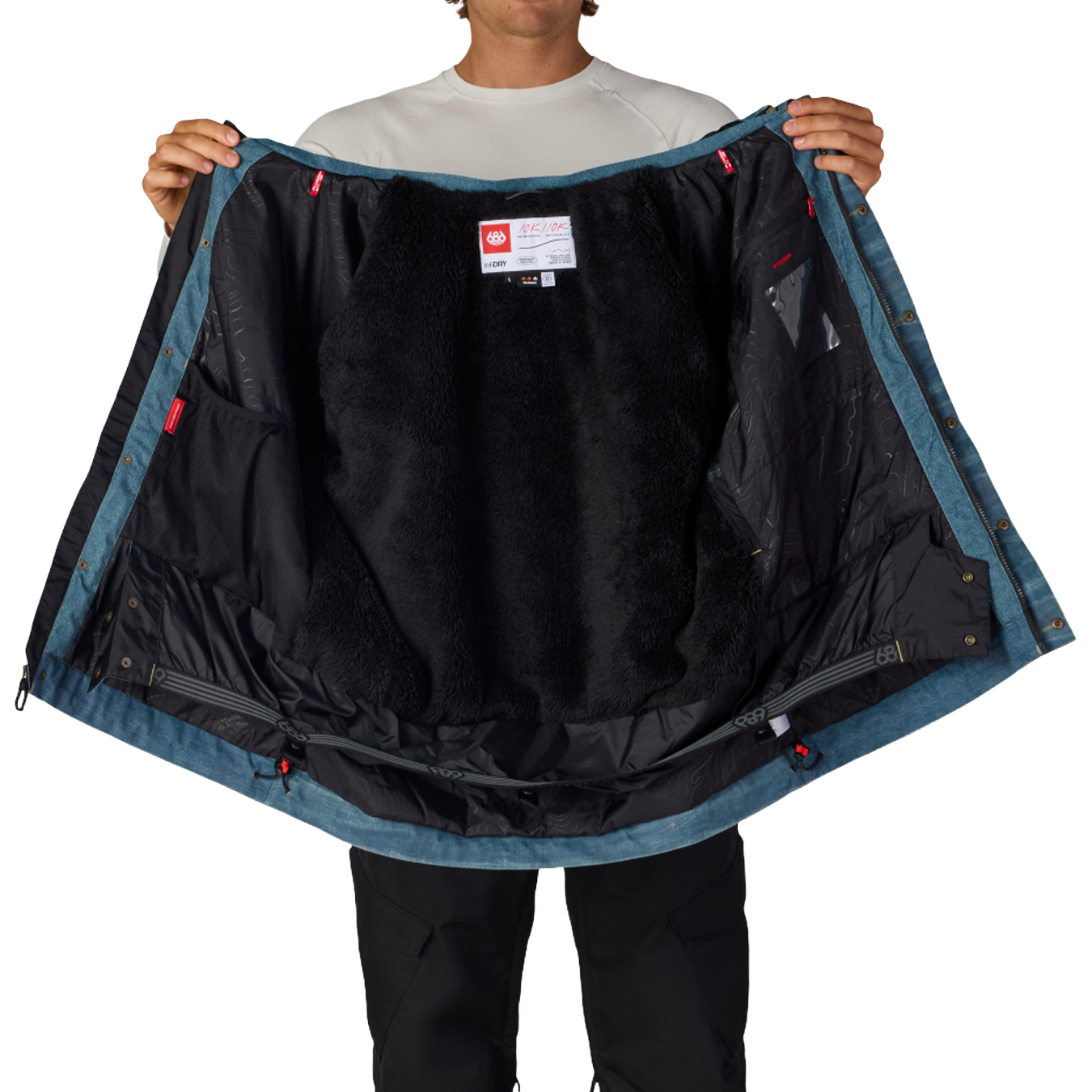 Deconstructed Denim Insulated Jacket
