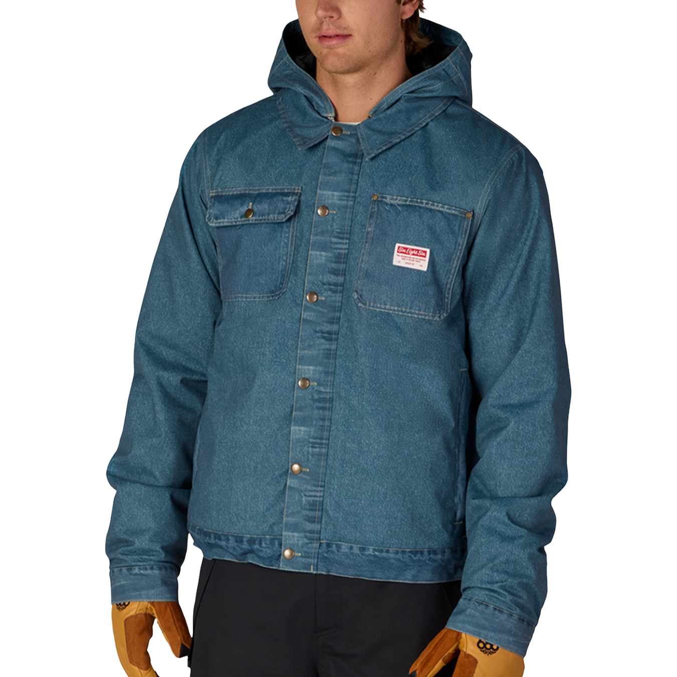 Deconstructed Denim Insulated Jacket