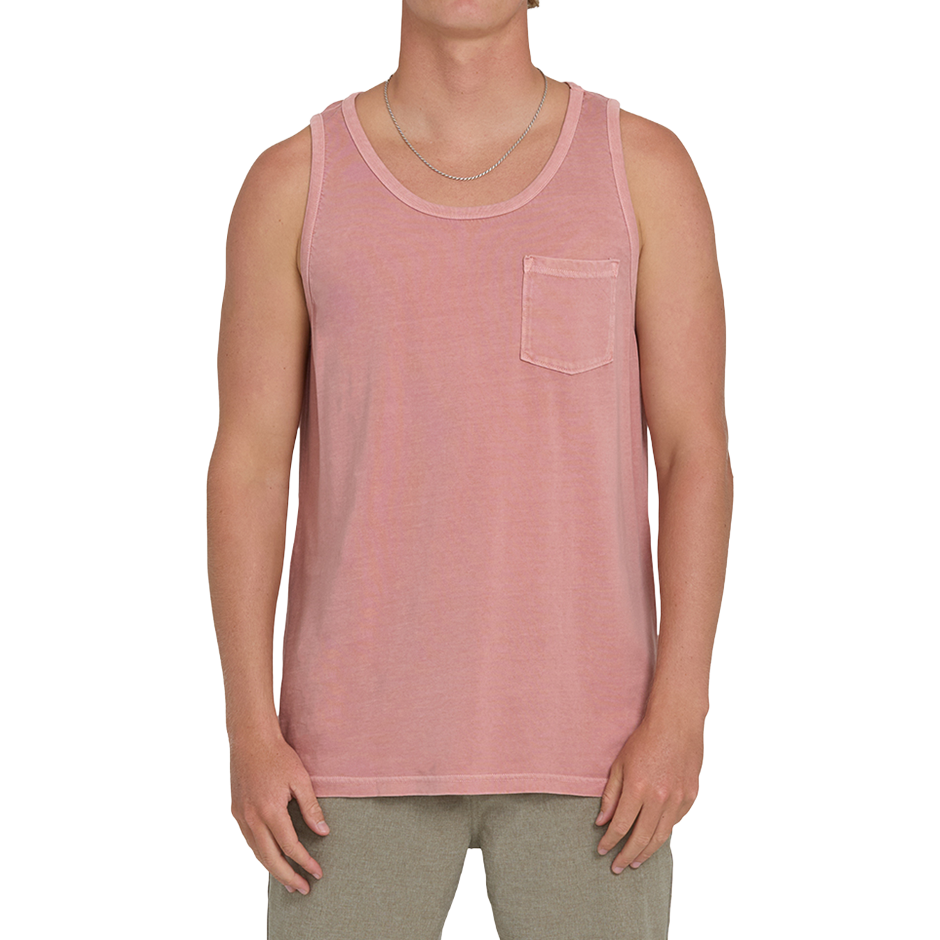 Essential Pocket Wave Washed Premium Tank Top