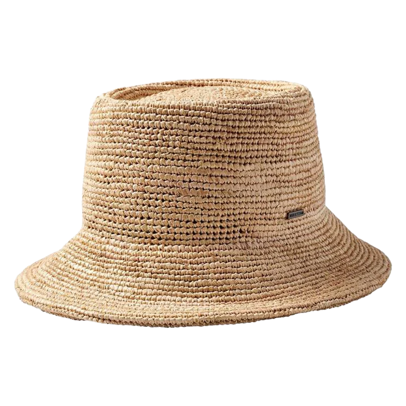Ellee Straw Bucket Hat - Tan
