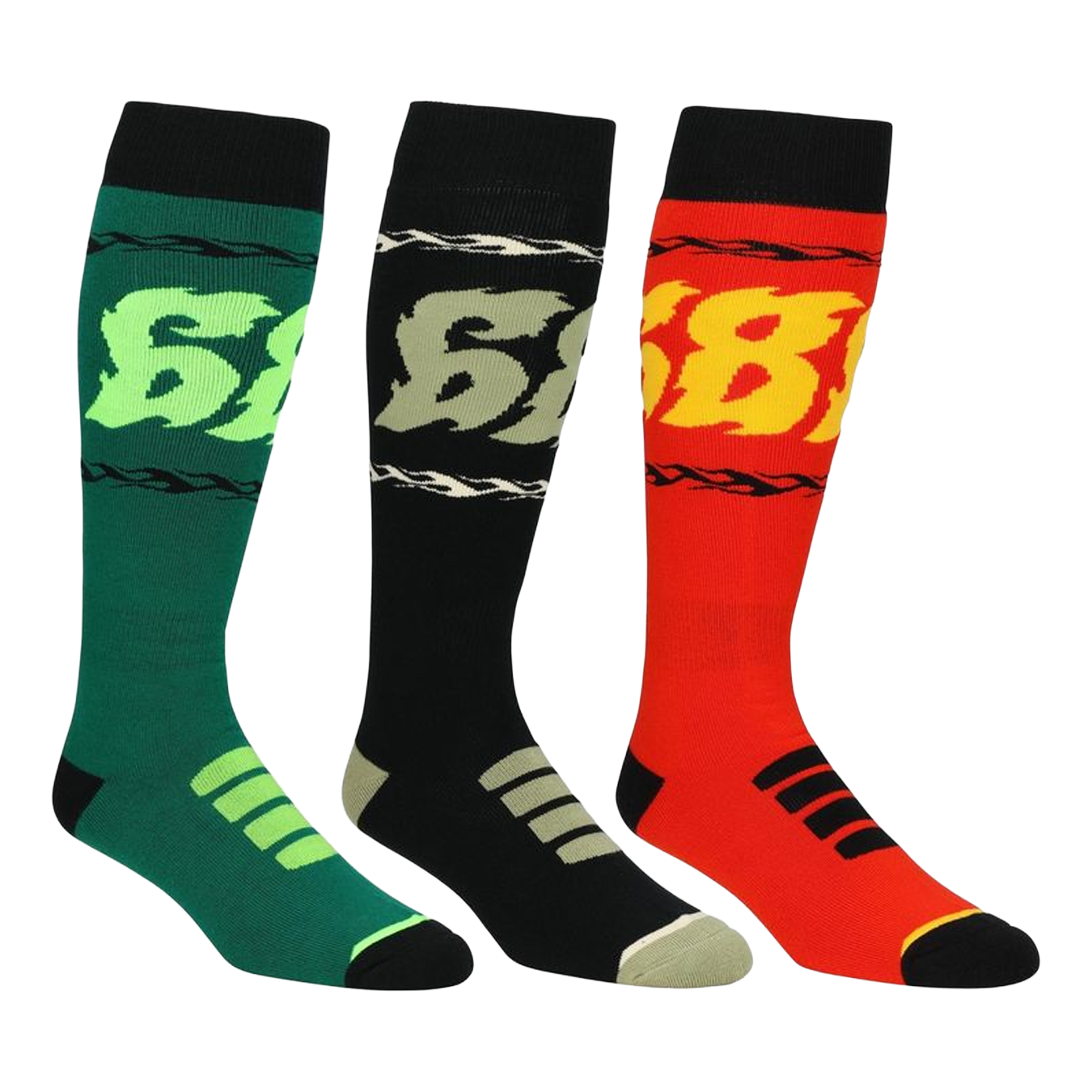 Flame 3 Pack Sock 2026