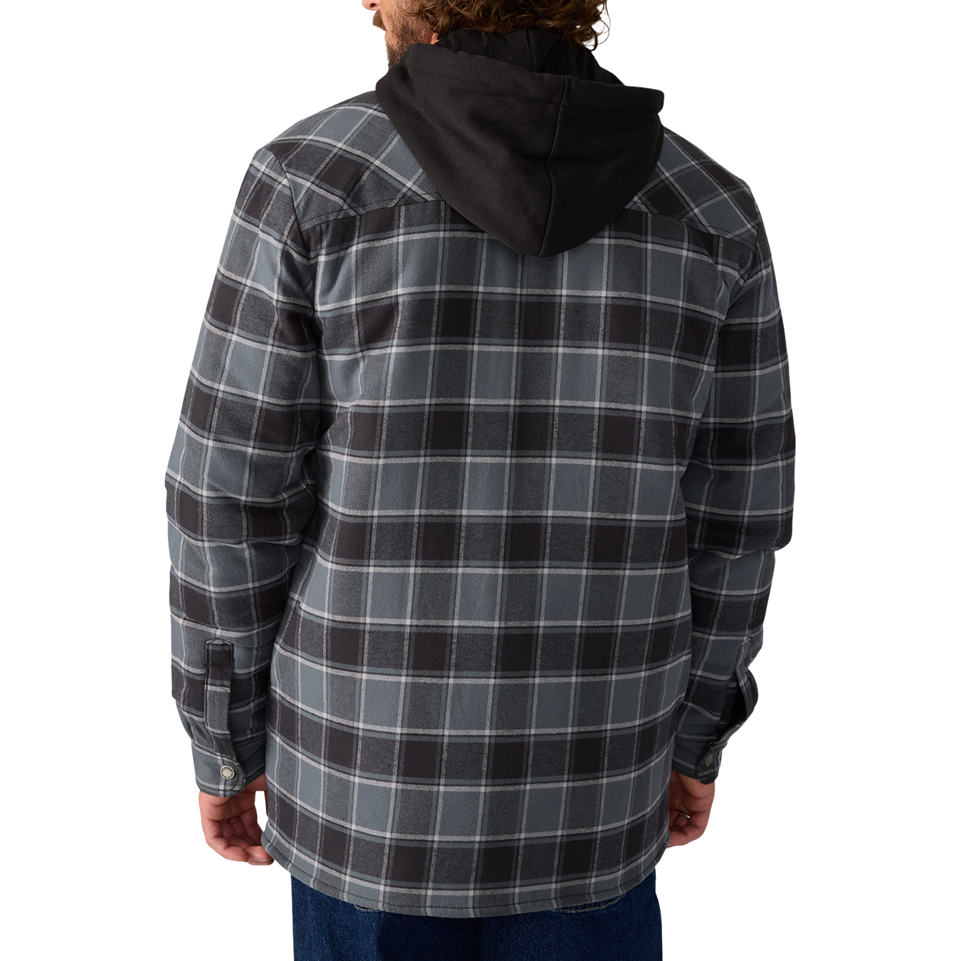 Fleece Hooded Flannel L/S Shirt