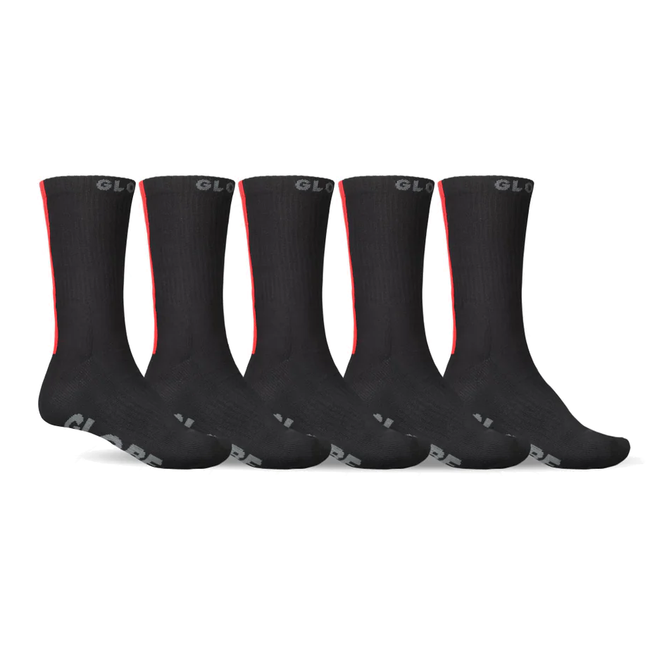 Stripe Hi Crew Sock 5Pk