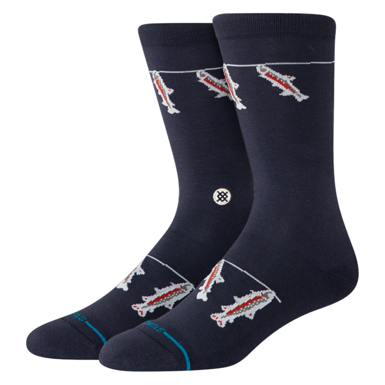 Gone Fishin Crew Sock