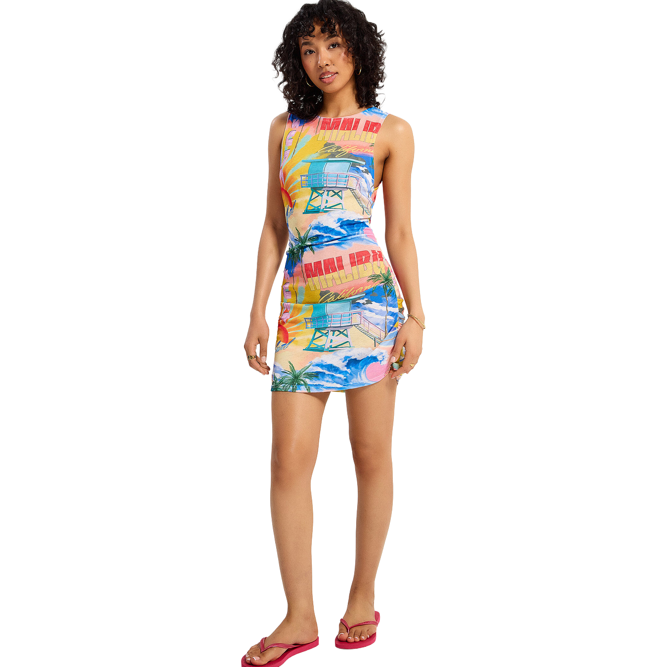 Hotel Malibu Sheer Cover Up Dress