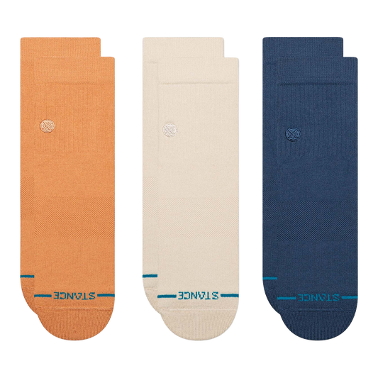 Icon Quarter 3Pk Sock