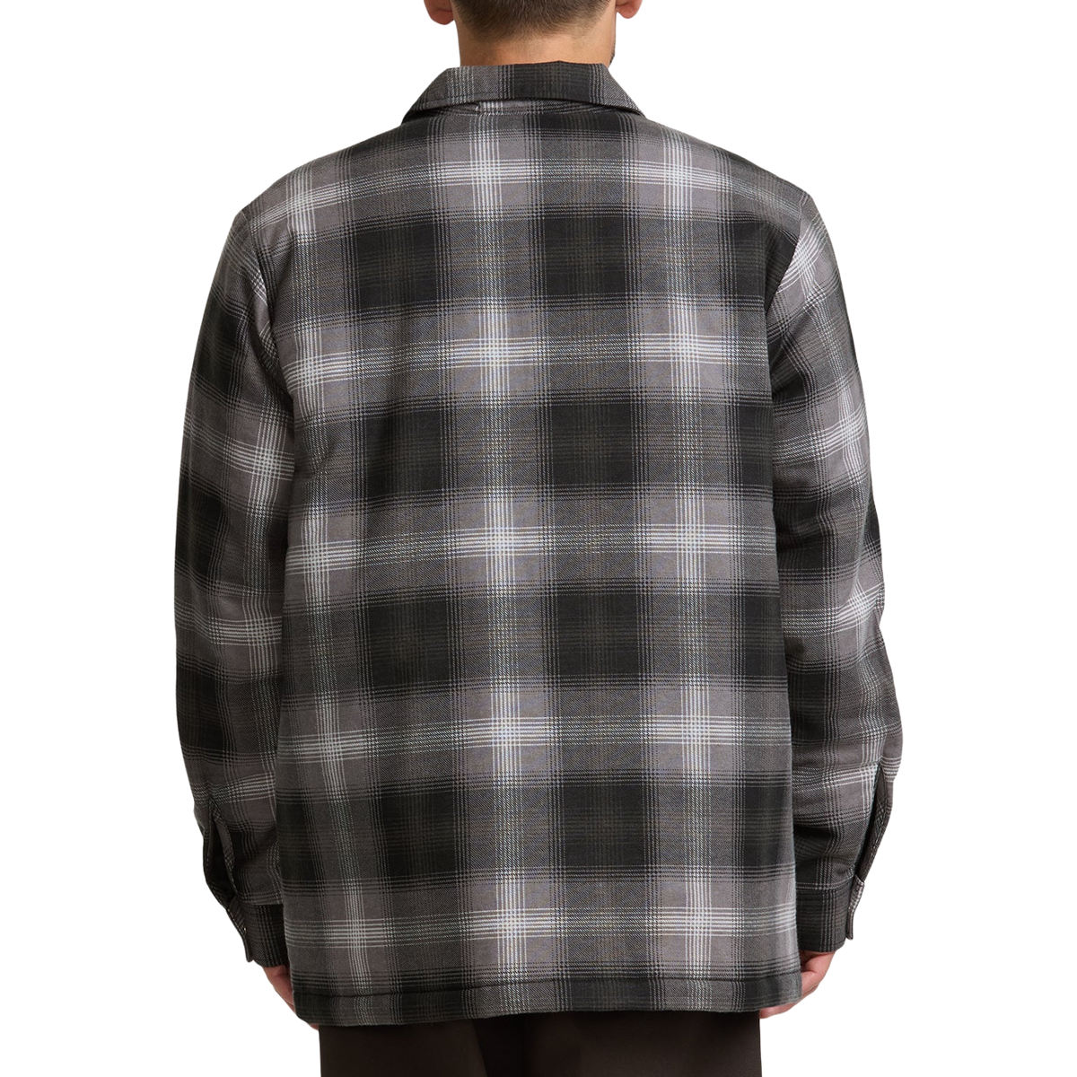 Insulated Plaid Shirt Jacket