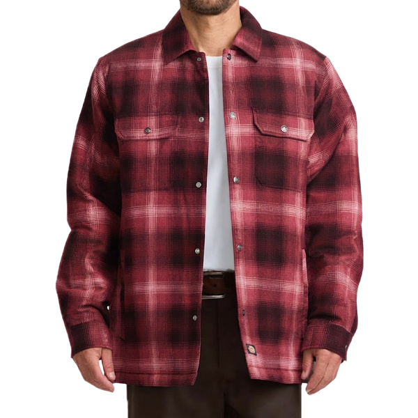 Insulated Plaid Shirt Jacket