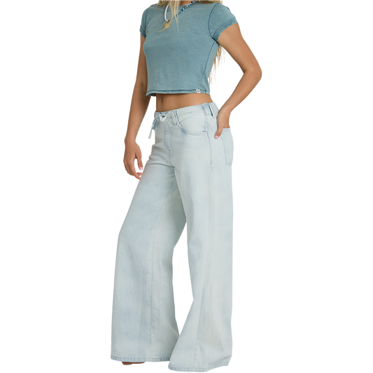 Jade Saltwashed Elastic Waist Pant
