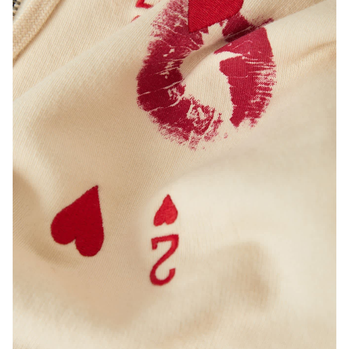 Kissing Hearts Zip Hoodie