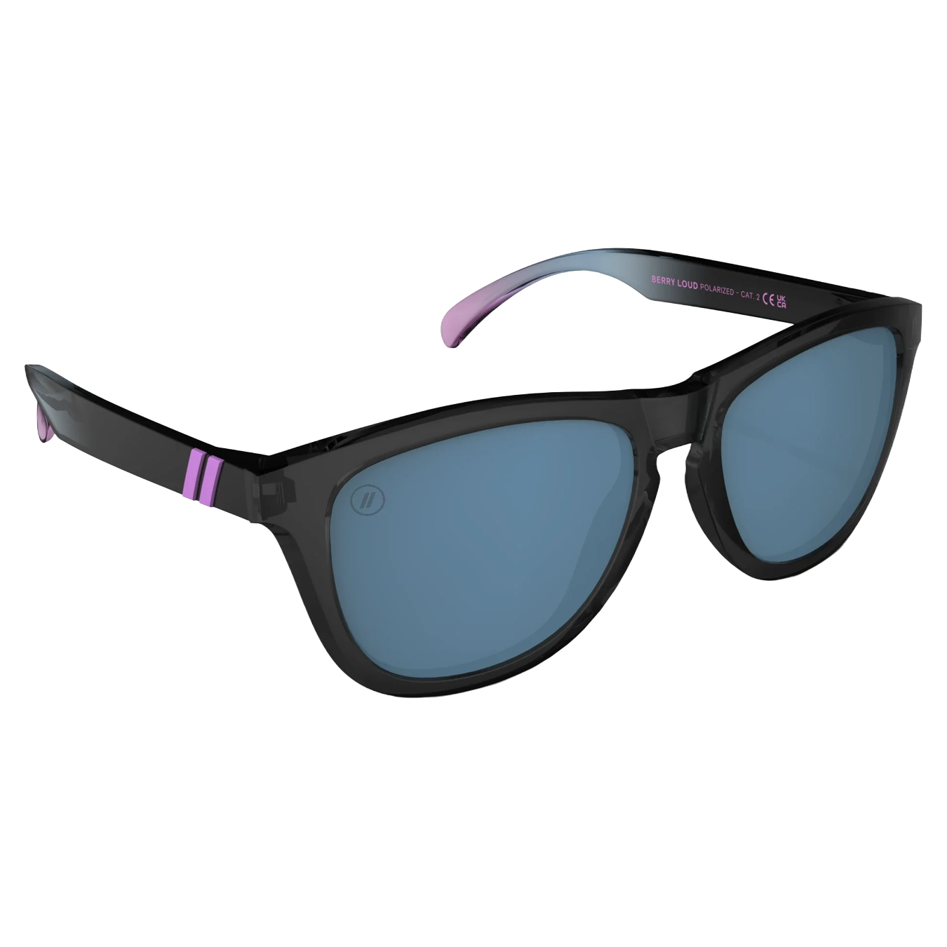 L Series Sunglasses - Berry Loud/Mono Blue Polarized
