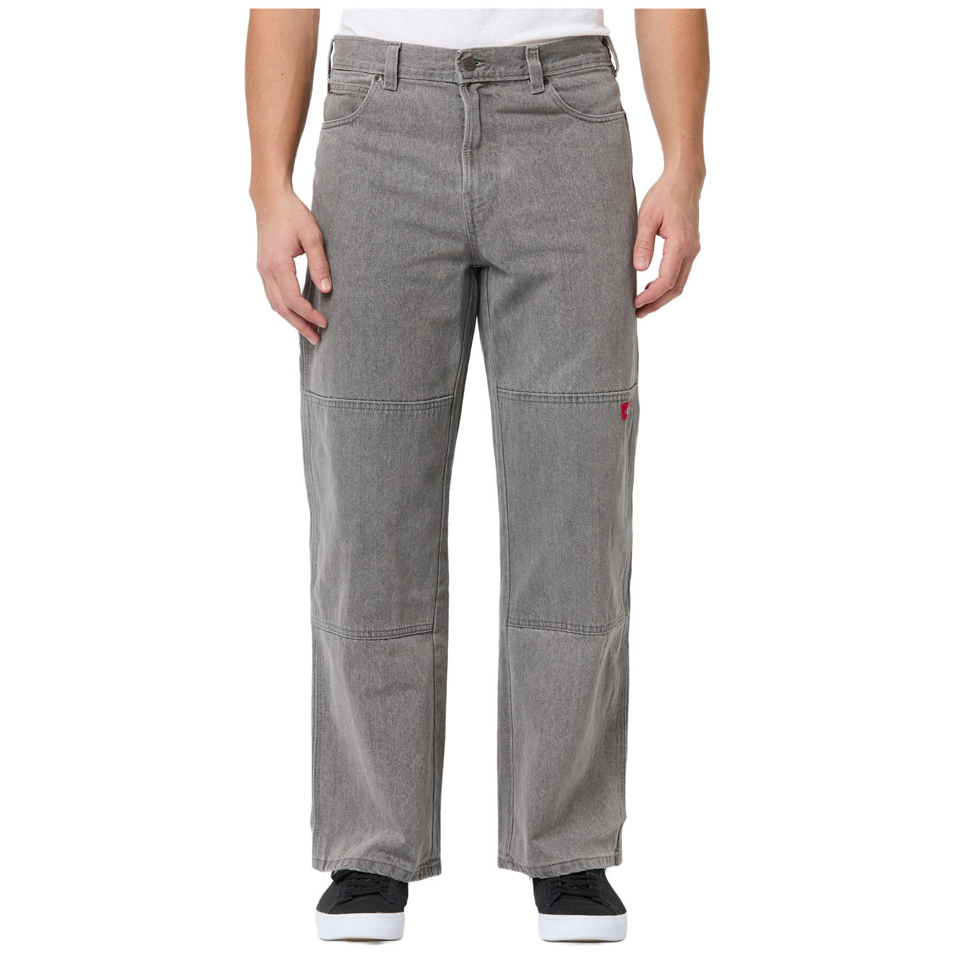 Loose Straight Double Knee Jean